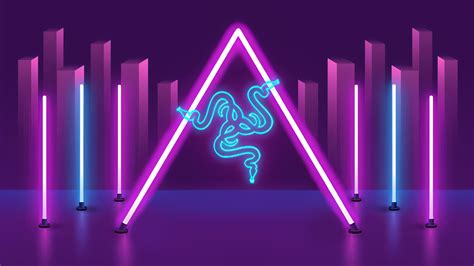 Made Couple Razer Neon Themed Wallpapers For Desktop And Phones