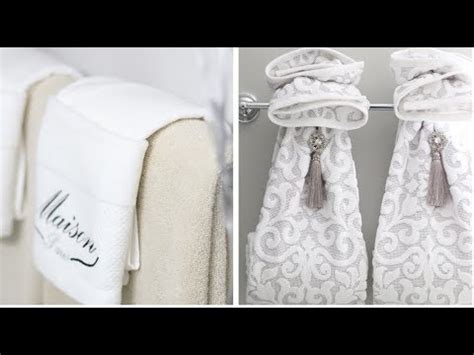 It is often the smallest of details that makes a big difference to the overall appeal of a room. BATHROOM DECORATING IDEA - DECORATIVE TOWEL FOLDING - YouTube