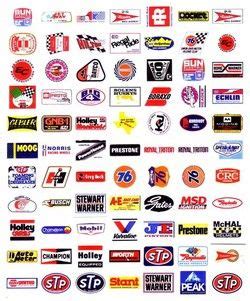 Race Car Sponsor Logos Racing Stickers Hot Wheels Garage Race Cars