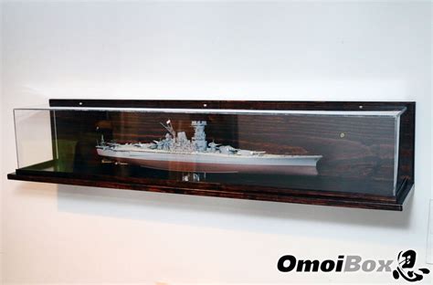 Wall Mounted Model Ship Display Case Large Wooden Acrylic Etsy
