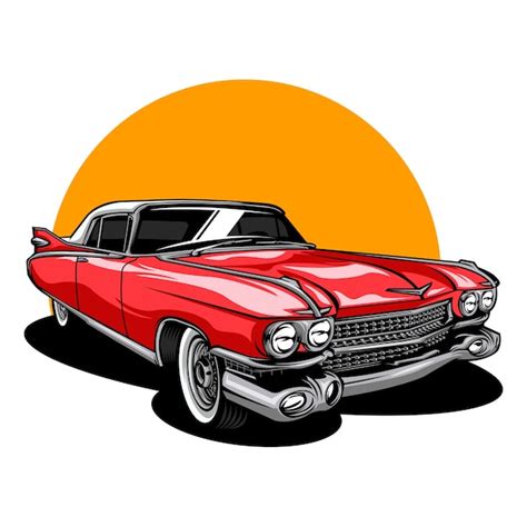 Premium Vector Vintage Classic Car Illustration