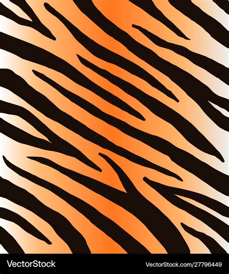 Seamless Pattern Black Tiger Stripes Royalty Free Vector