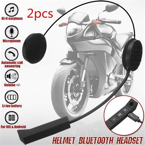 2pcs 2018new microphone speaker motorcycle helmet headset soft accessory in helmet headsets