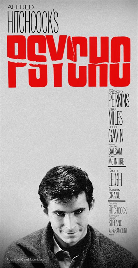 Psycho 1960 Movie Cover