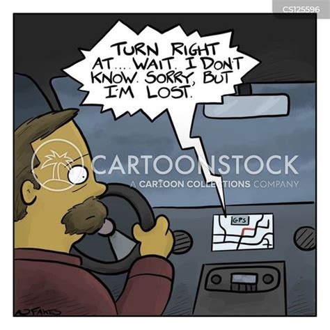 Navigation System Cartoons And Comics Funny Pictures From Cartoonstock
