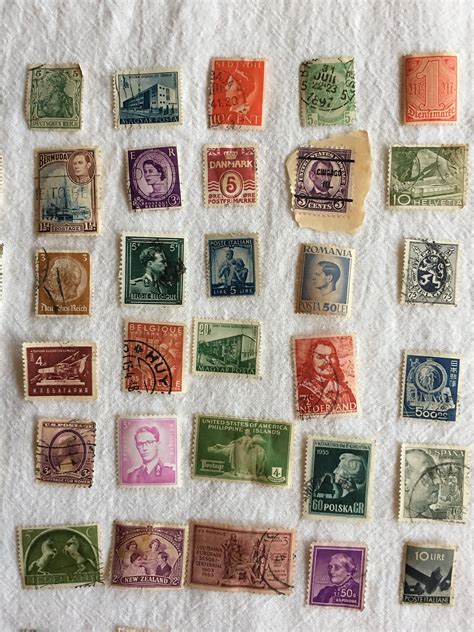 100 Vintage Used International Postage Stamps Philatelist Etsy
