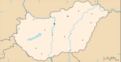 A pontok a fővárosok helyét jelölik. Magyarország Szomszédos Országai Térkép | groomania