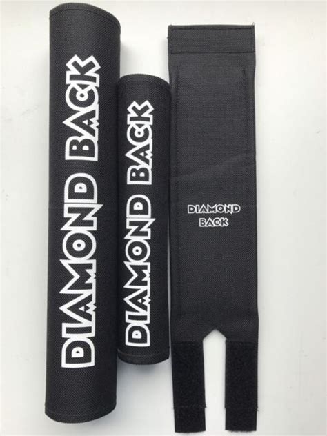 Diamondback Pad Set Black Oldschool Bmx Repop Black White Ebay