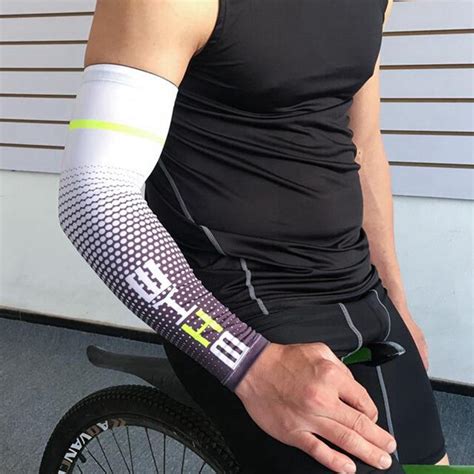 Cool Men Cycling Sport Running Bicycle Sleeve Uv Sun Protection Cuff Cover Arm Sleeve Bike