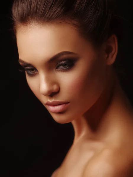 Romantic Portrait Of A Young Beautiful Girl With Mild Features