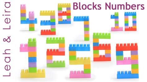 Learn Numbers With Blocks Building Blocks For Kids Blocks Numbers
