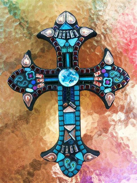 Custom Cross Created By Tina Wise Crackin Mosaics Médiéval