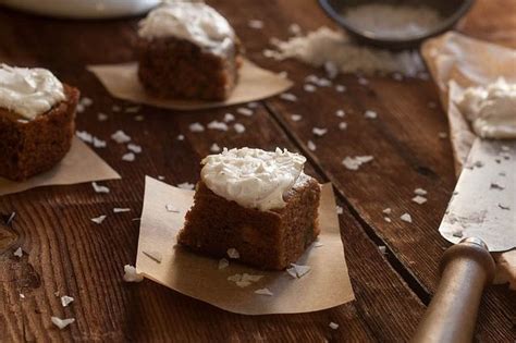 Sweet Potato Bars With Salted Vanilla Bean Cream Cheese Frosting The