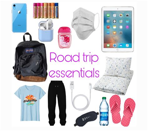 Trip Essentials Packing Lists Travel Backpack Essentials Road Trip