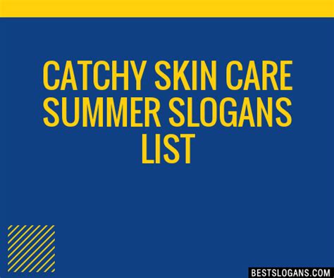 The best skin care lines 2021. 30+ Catchy Skin Care Summer Slogans List, Taglines ...
