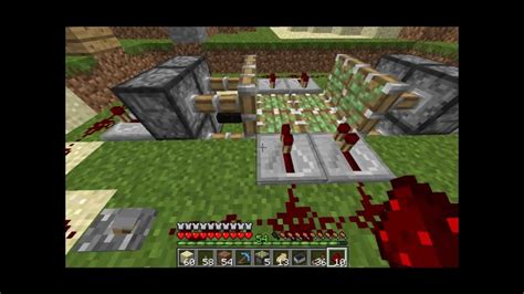 Minecraft How To Make A Lever Trap Youtube