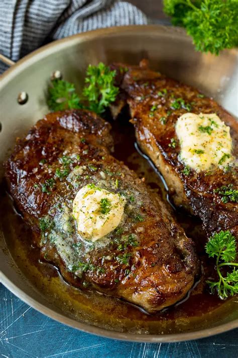 Sirloin Steak Seared To Perfection And Topped With Garlic And Herb Butter Steak