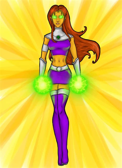 starfire by majinneda on deviantart