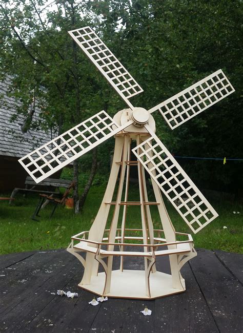 Windmill Kit Dutch Windmill Garden Decor Wooden Windmill Dutch