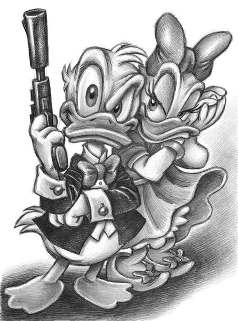 Donald Duck 007 And Bond Daisy Fine Art Giclée Joan Catawiki