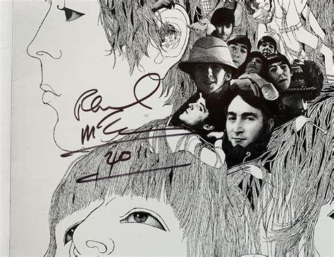 Paul Mccartney Signed Beatles Revolver Vinyl Album The Autograph Source