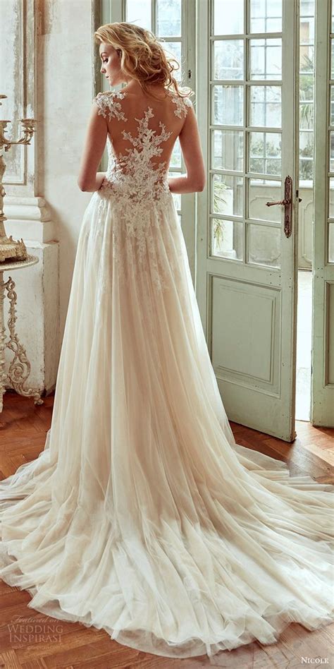 29 Most Beautiful Illusion Back Wedding Dresses Weddingomania