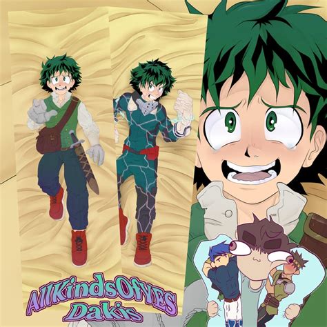 Bnha Deku Izuku Midoriya Dakimakura Body Pillow Etsy