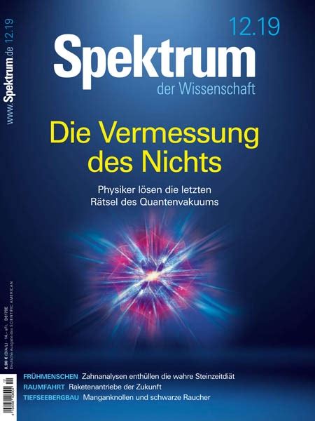Spektrum Der Wissenschaft 122019 Download Pdf Magazines Deutsch Magazines Commumity