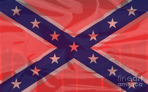 Blood Soaked Confederate Flag Digital Art By Bigalbaloo Stock Fine