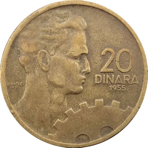 20 Dinara Fnr Legend Yugoslavia Numista