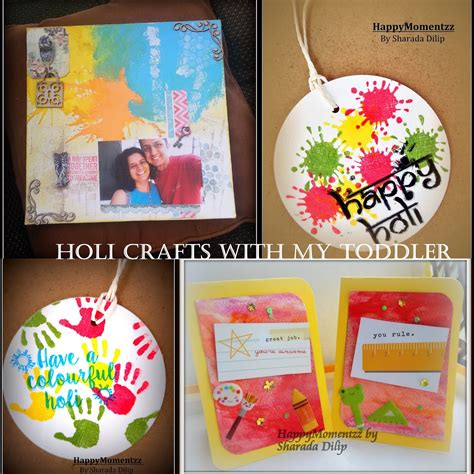 Happymomentzz Crafting By Sharada Dilip Holi Crafts With My Toddler