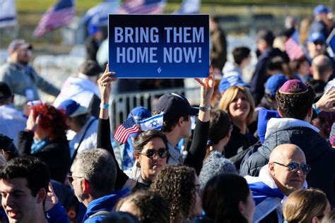 Throngs Gather For March For Israel Rally At Dcs National Mall To