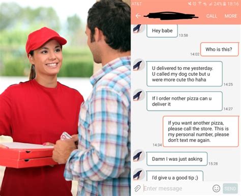 Dude Gets Way Too Clingy With Pizza Delivery Girl Over Text Gets