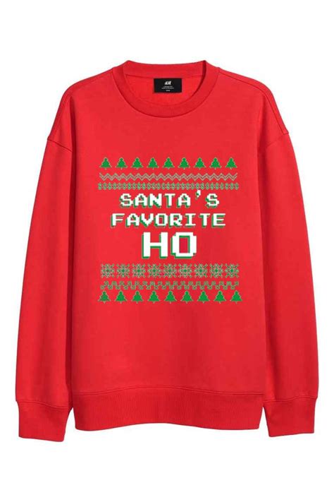 Santas Favorite Ho Christmas Sweatshirt Santas Favorite Ho Christmas Sweaters Graphic