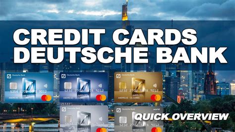 Using a credit card responsibly is a great way to boost your credit score rating. Deutsche Bank Credit Card | MasterCard & Visa Germany - YouTube
