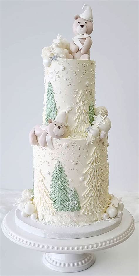 20 Jaw Dropping Winter Cakes Winter Themed Baby Shower Cake