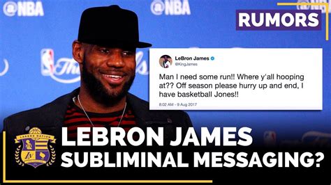 LeBron James Tweets About L A Should Lakers Fans Read Into It YouTube
