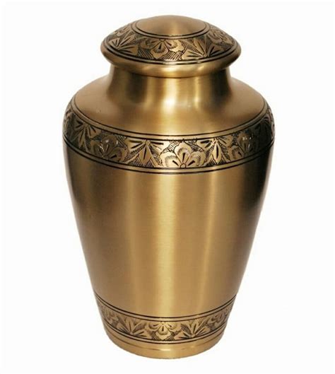Athens Brass Cremation Urn For Human Ashes Etsy