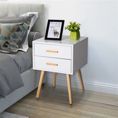 Today i will show you side table design. Shop Kinbor Night Stand Side Table Beside End Table Mid ...