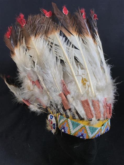 Authentic Poss Antique Native American War Bonnet Jun 05 2019 The