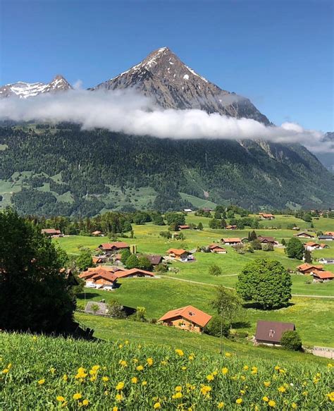 Switzerland Vacations 💯 🇨🇭 On Instagram “spring View 🍃🌼🍃🌼 Seen By Our