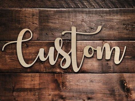 Custom Wood Sign Personalized Wooden Sign Custom Name Sign Etsy