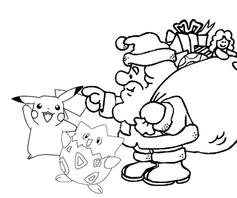 Pokemon Christmas Coloring Pages At Free Printable