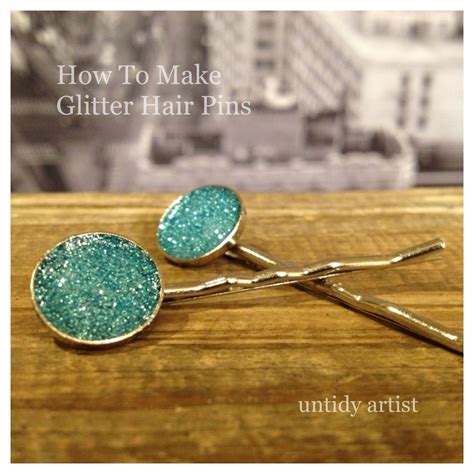 Diy Glitter Hair Pins Link To Tutorial Watch