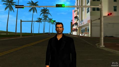 Tommy Vercetti In A Black Suit For Gta Vice City