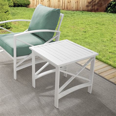 Clarion Outdoor End Table White American Signature Furniture