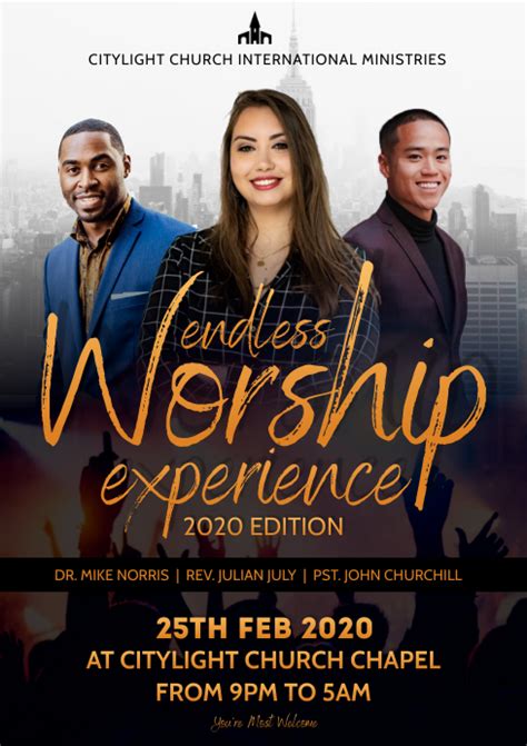 Worship Flyer Template Postermywall
