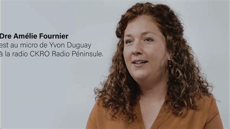 Dre Amélie Fournier Est Au Micro De Yvon Duguay à La Radio Ckro Radio