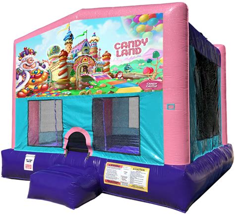 Candy Land Sparkly Pink Bounce House Rental Austin Tx Austin Bounce