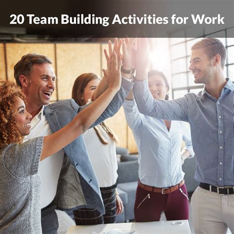 It's difficult for employees to be productive when they face burnout day in and day out. 20 Team Building Activities For Work | Team building ...